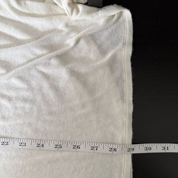 J Jill Wearever Cardigan M Cream Open Front Sleeveless Summer Beach Minimalist - Picture 11 of 11